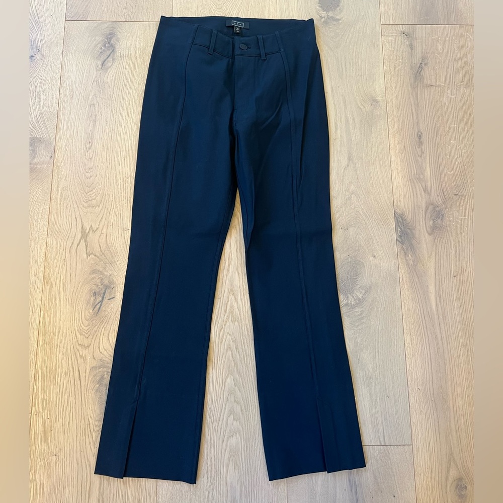 AYR Navy Pleated Trouser Dress Pant, Size 6
